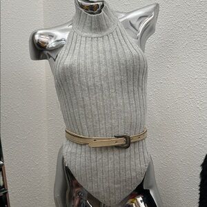 Vintage DUN DEE  belt tan silver western sz 26 cow rare! Dale Robertson